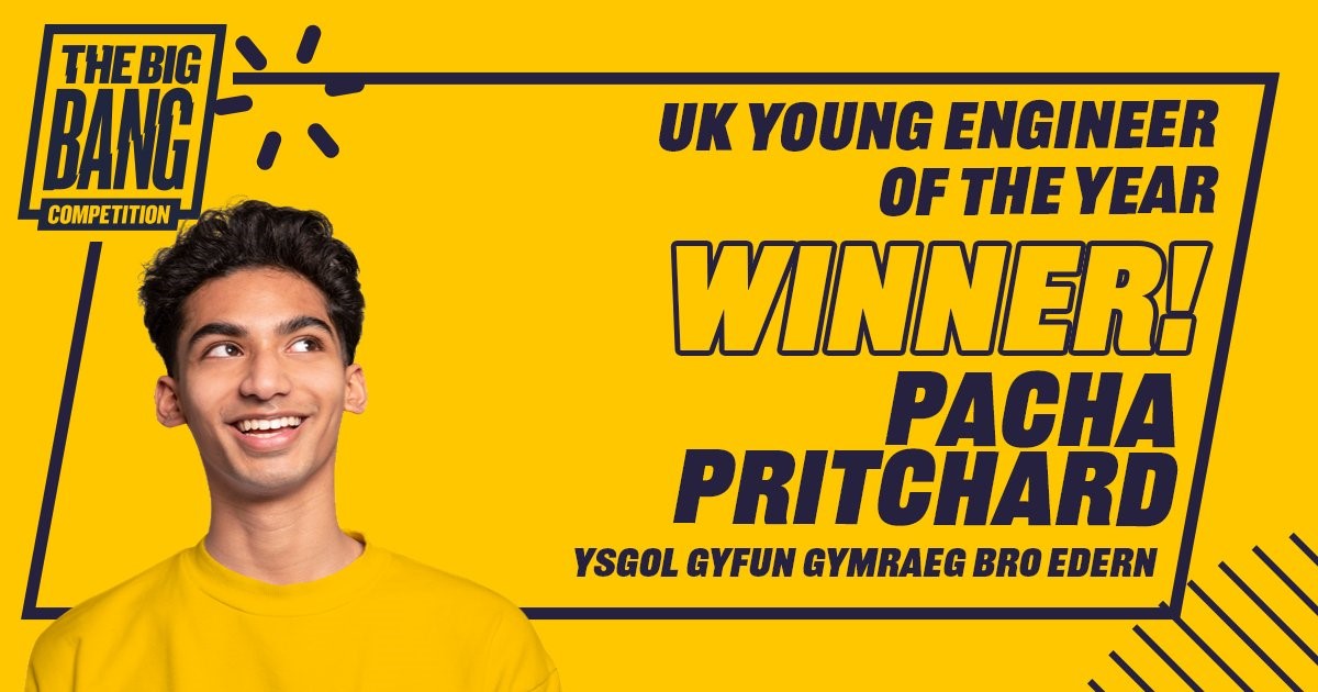 Congratulations to this year's UK Young Engineer of the Year 2024 - from Wales!